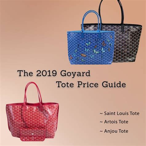 goyard price|goyard tote price guide.